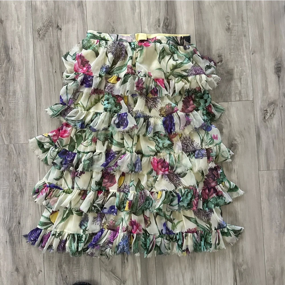 Floral Ruffle Skirt - Picture 2 of 3